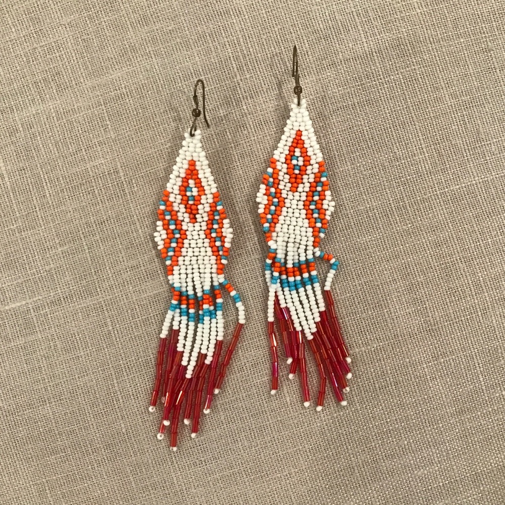 Aztec earrings!
